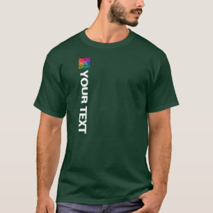 Modern Elegant-mallöverföring Foto eller Logotyp M T Shirt