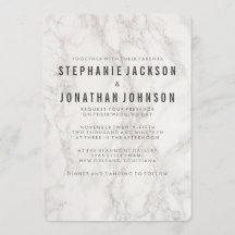 Modern Elegant Marble Bröllop Firande