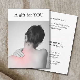 Modern Elegant Massage Therapist Gift