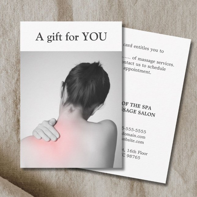 Modern Elegant Massage Therapist Gift (Skapare uppladdad)
