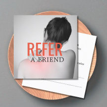 Modern Elegant Massage Therapist Photo Referral