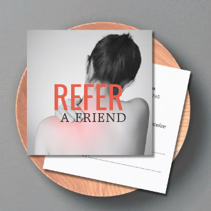 Modern Elegant Massage Therapist Photo Referral