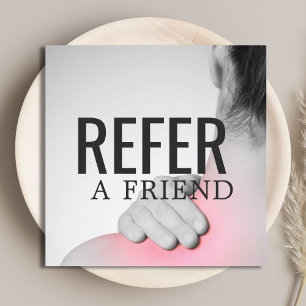 Modern Elegant Massage Therapist Photo Referral