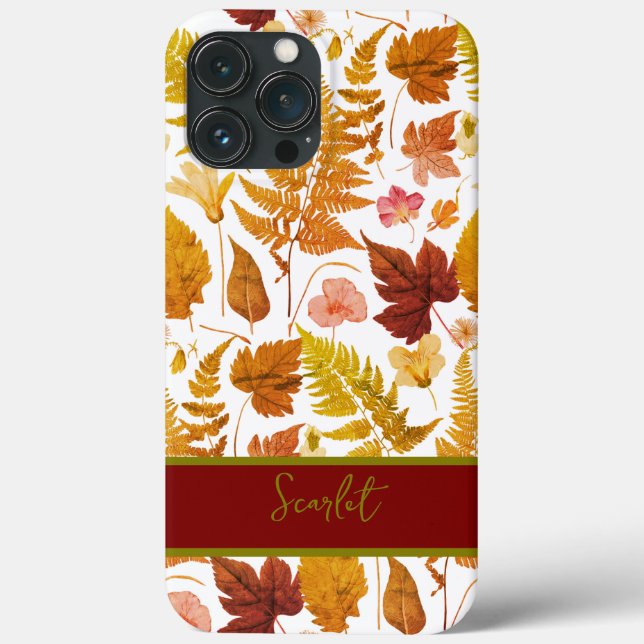 Modern elegant mellan vår löv och blommor (Baksida)