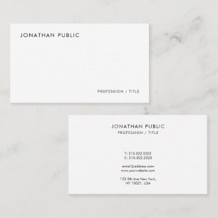 Modern Elegant Minimal Mall Template Professionell Visitkort