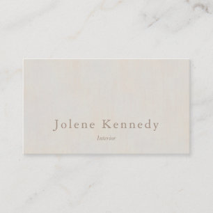 Modern Elegant - minimal Neutralt texturerad Visitkort