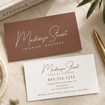Modern Elegant Minimal Skrift Terrakotta