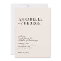 Modern elegant - minimal typografi, svart och vitt