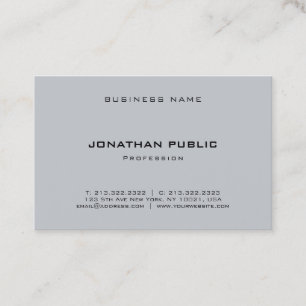 Modern elegant Minimalist yrkesmässig mall Visitkort