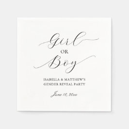 Modern Elegant - Minimalistisk Gender i Party Pappersservett