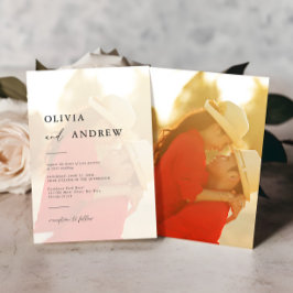 Modern Elegant - minimalistisk inbjudan till fotob