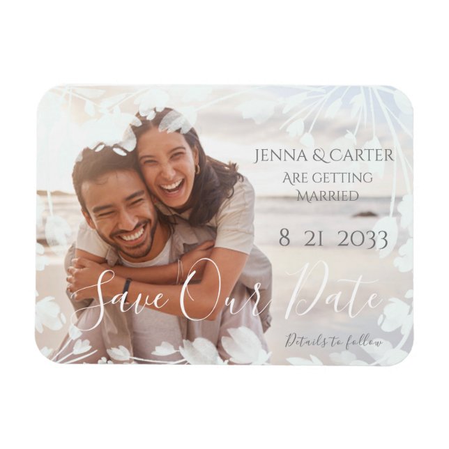 Modern Elegant - minimalistisk övertäckning av fot Magnet (Horisontell)