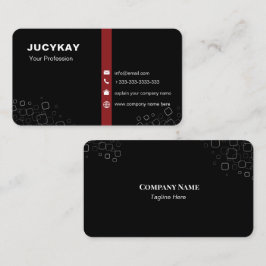 Modern Elegant Minimalistisk Professionell Enkel F Visitkort