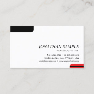 Modern Elegant Minimalistisk Professionell Enkel Visitkort