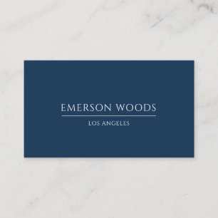 Modern Elegant Minimalistisk Professionell Marinbl Visitkort