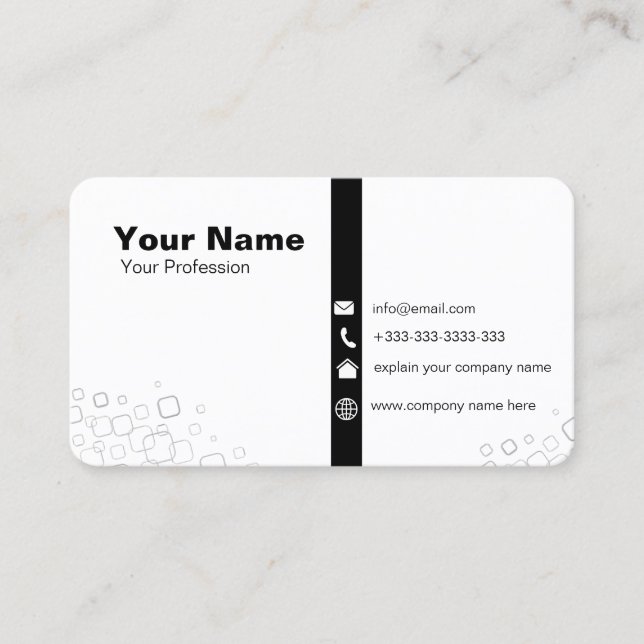 Modern Elegant - minimalistisk Professionell - sla Visitkort (Framsida)