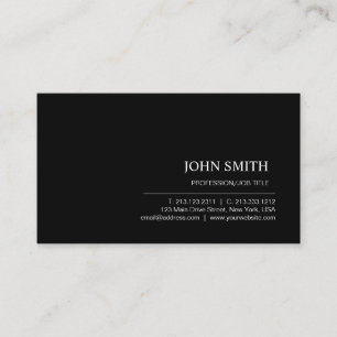 Modern Elegant - minimalistisk Professionell, svar Visitkort