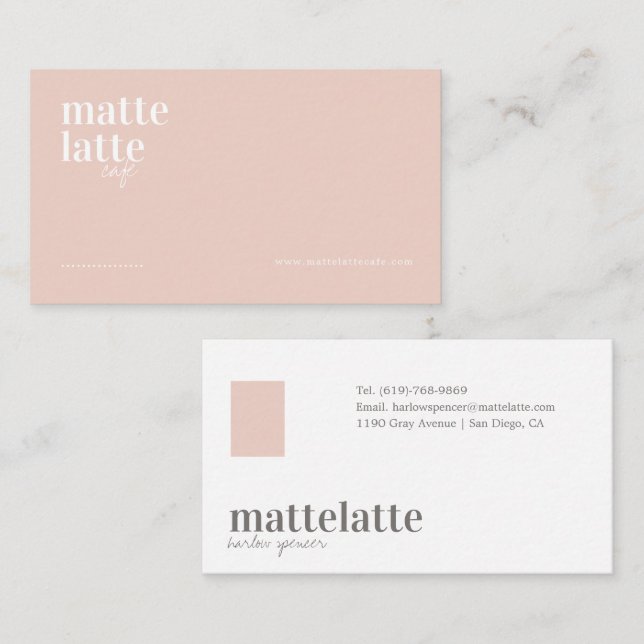  | Modern Elegant - minimalistisk Professionell Visitkort (Fram/baksida)