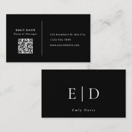 Modern Elegant Minimalistisk QR-kod Namnkort