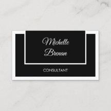 Modern Elegant Minimalistisk Svart & Vitt