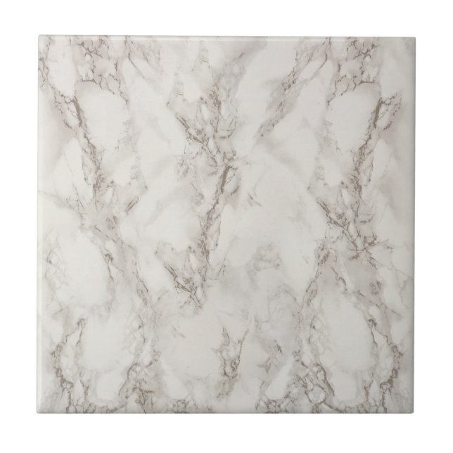 Modern Elegant - minimalistisk vit marmor Struktur Kakelplatta (Framsidan)