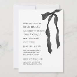 Modern Elegant - minimalt fack, öppet hus Studente Inbjudningar