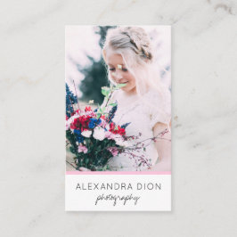 Modern elegant - minimalt och enkelt foto visitkort