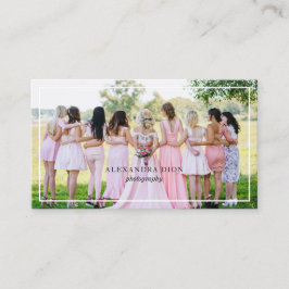 Modern elegant - minimalt och enkelt fotografi visitkort