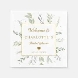 Modern, elegant möhippa av eukalyptus pappersservett