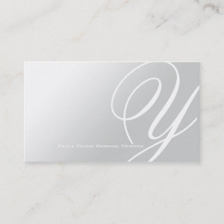 Modern elegant Monogram A Visitkort