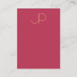 Modern Elegant Monogram-Lodrät Visitkort