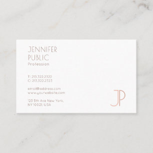 Modern Elegant Monogram-mall Professionell Busi Visitkort