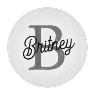 Modern Elegant Monogram Namn Black Grått-skript