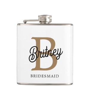 Modern Elegant Monogram Namn Black Guld Fickplunta