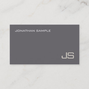 Modern Elegant Monogram Professionell Template Lux Visitkort