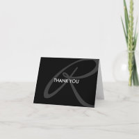 Modern Elegant Monogram Tack Inside Message
