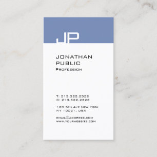 Modern Elegant Monogram-Trendig - enkel design, va Visitkort