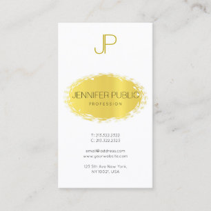Modern Elegant Monogram Trendig för ren design - e Visitkort