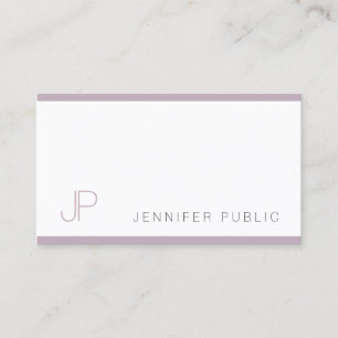 Modern Elegant Monogrammed design - enkel, enkel, Visitkort