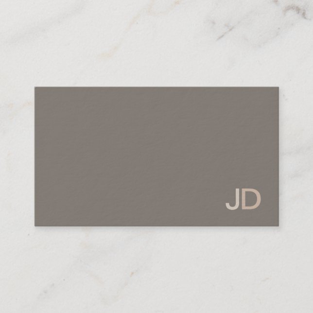 Modern Elegant Monogrammed Design Trendig - oforma Visitkort (Framsida)