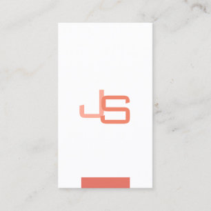 Modern Elegant Monogrammerad Mall Professionell Visitkort