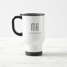 Modern Elegant Monogramnamn Resemugg