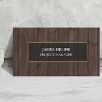 Modern Elegant Mörk Brown Timber Construction