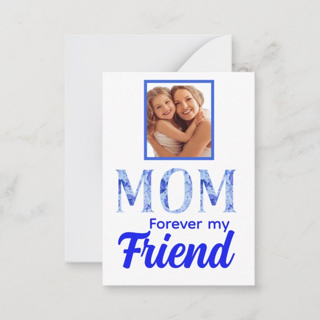 Modern Elegant Mors Dag|Evig Vän Anteckningskort (Framsida)
