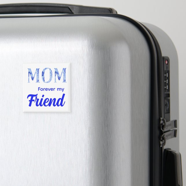 Modern Elegant Mors Dag|Evig Vän Magnet (In Situ (Luggage))