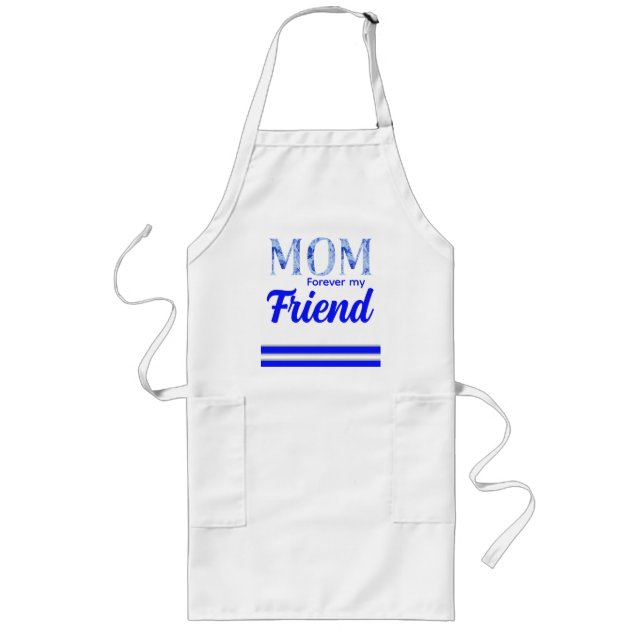 Modern Elegant Mother’s Day|Forever Friend Långt Förkläde (Framsidan)