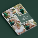 Modern elegant multi photo family chic sage green iPad air skydd<br><div class="desc">Modern elegant multi photo family stylish elegant design. Ideal thoughtful birthday,  Mothers day,  Fathers day,  or Christmas day gift. Sage green color can be personalized.</div>