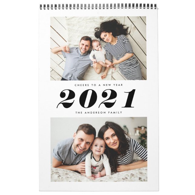 Modern Elegant - multifoto Kalender (Omslag)