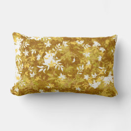 Modern Elegant Mustard Gult Marigold Flowers Lumbarkudde