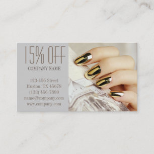 modern elegant, nagel nagelsalong rabattkort
